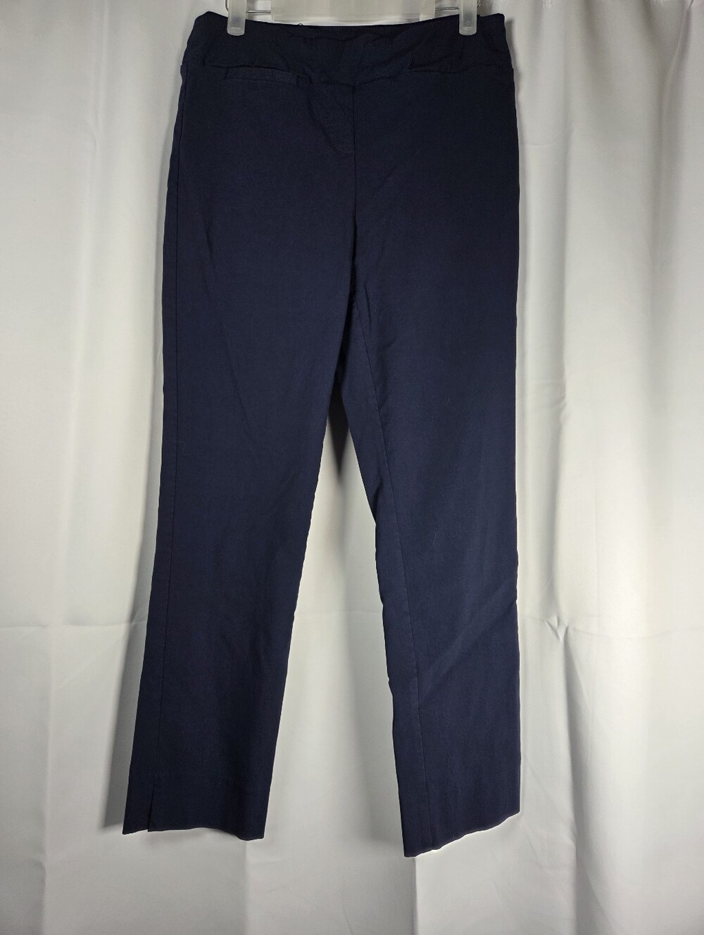 IMNYC Isaac Mizrahi Navy Blue Pull On Stretch Pants Women's M